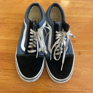 Vans blue and black